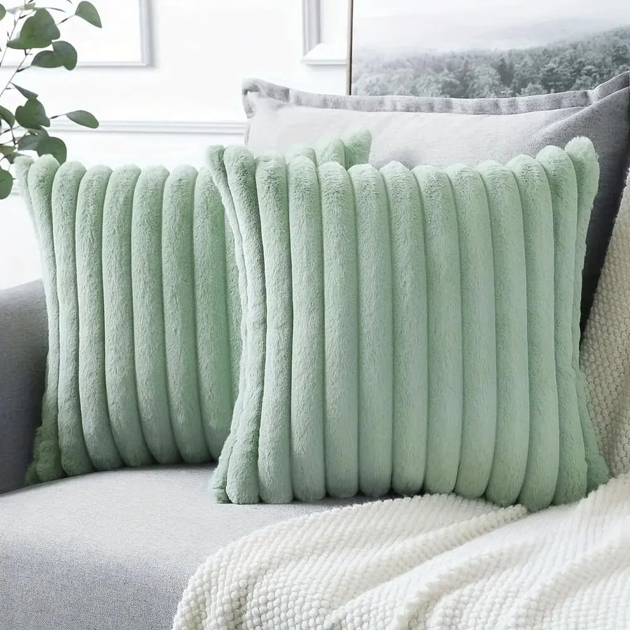 Ribbed Corduroy Cushion Cover Sage