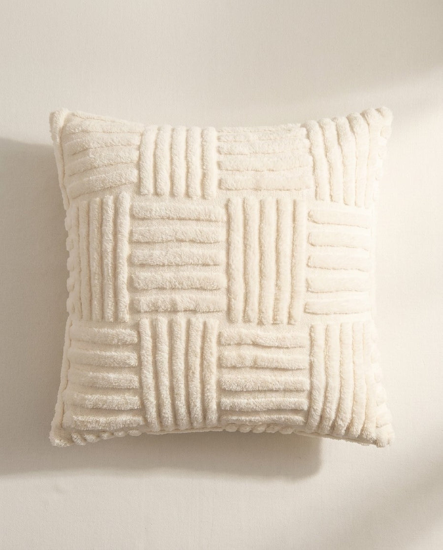 Plush Tufted Cushion Cover, product photo of the cover
